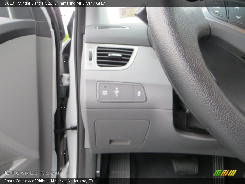 Shimmering Air Silver / Gray 2013 Hyundai Elantra GLS