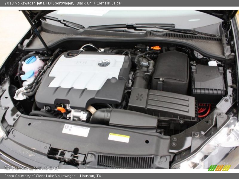 Black Uni / Cornsilk Beige 2013 Volkswagen Jetta TDI SportWagen