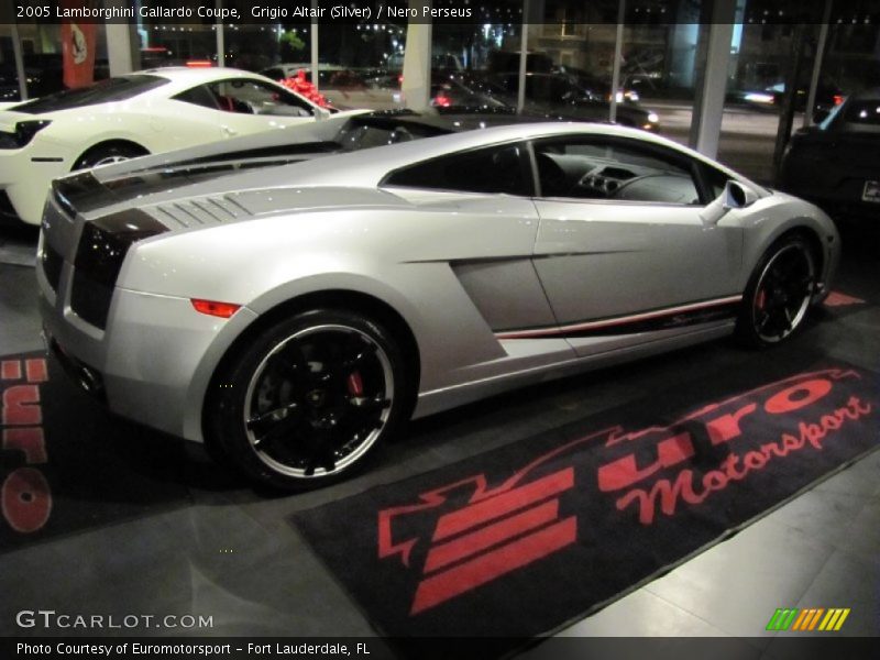 Grigio Altair (Silver) / Nero Perseus 2005 Lamborghini Gallardo Coupe