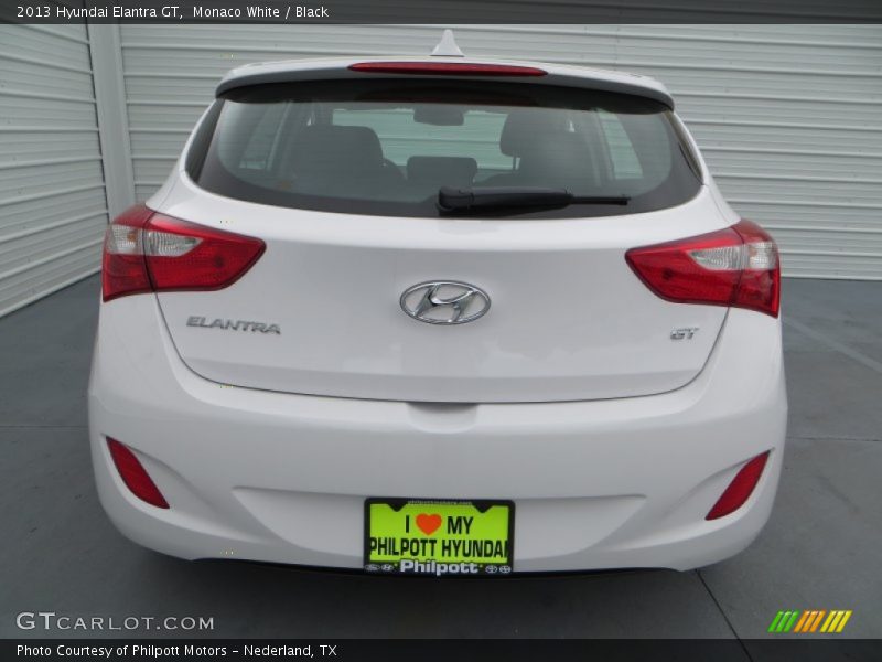 Monaco White / Black 2013 Hyundai Elantra GT