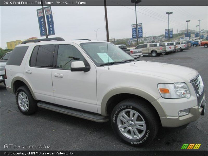 White Suede / Camel 2010 Ford Explorer Eddie Bauer