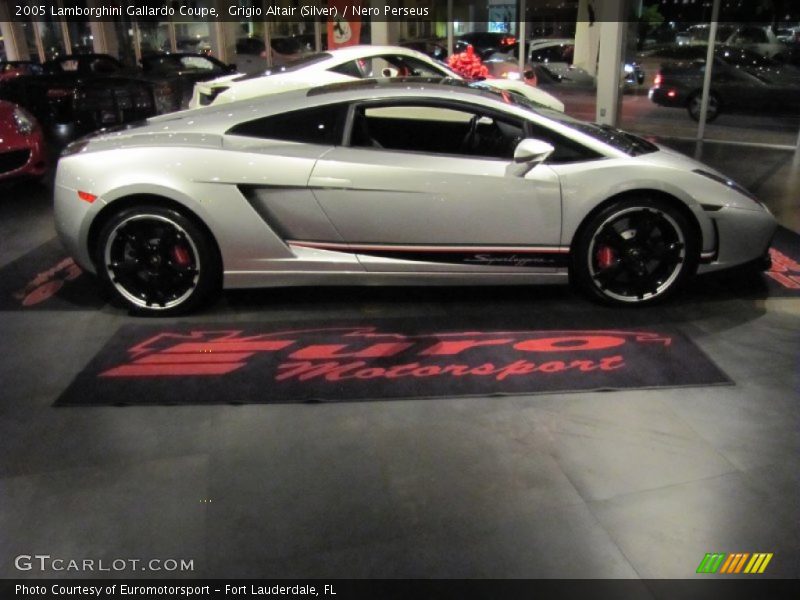 Grigio Altair (Silver) / Nero Perseus 2005 Lamborghini Gallardo Coupe