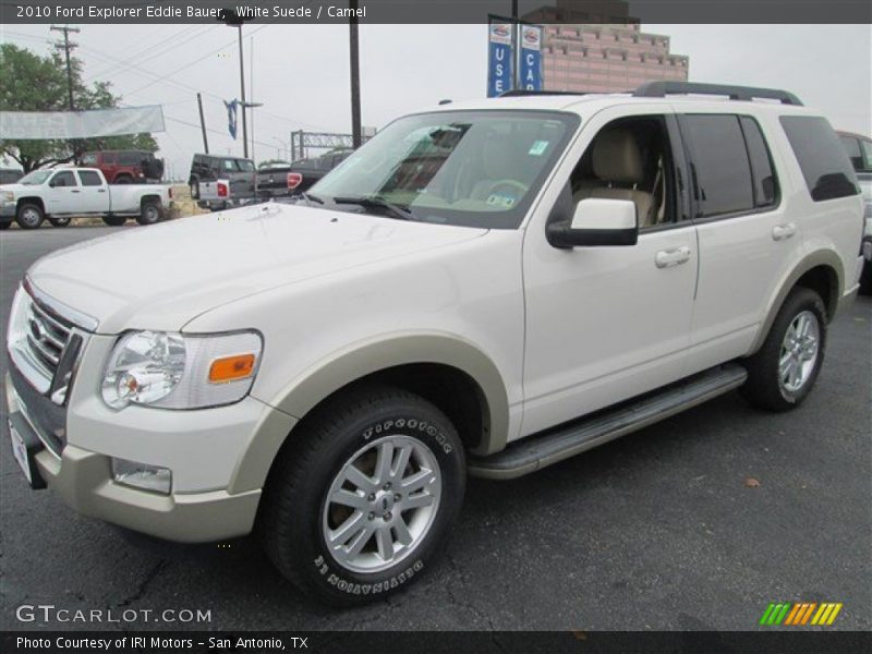 White Suede / Camel 2010 Ford Explorer Eddie Bauer