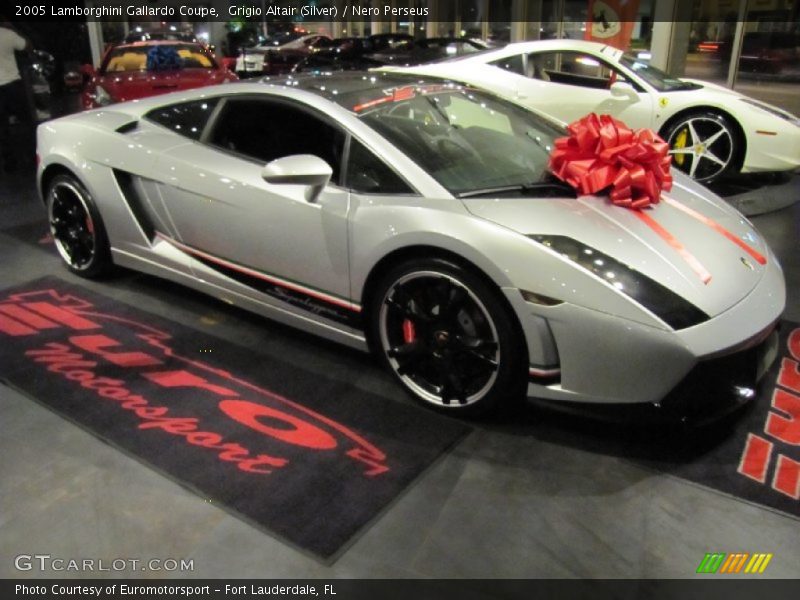 Grigio Altair (Silver) / Nero Perseus 2005 Lamborghini Gallardo Coupe