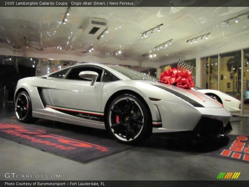 Grigio Altair (Silver) / Nero Perseus 2005 Lamborghini Gallardo Coupe