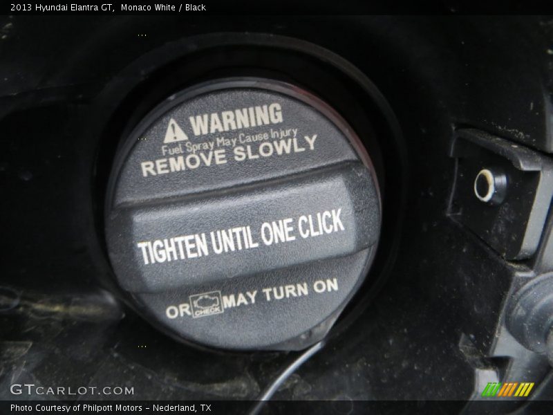 Monaco White / Black 2013 Hyundai Elantra GT