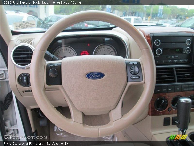 White Suede / Camel 2010 Ford Explorer Eddie Bauer