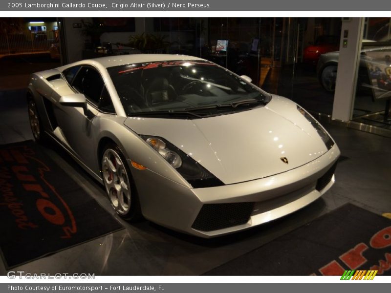 Grigio Altair (Silver) / Nero Perseus 2005 Lamborghini Gallardo Coupe