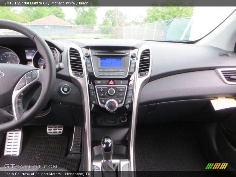 Monaco White / Black 2013 Hyundai Elantra GT