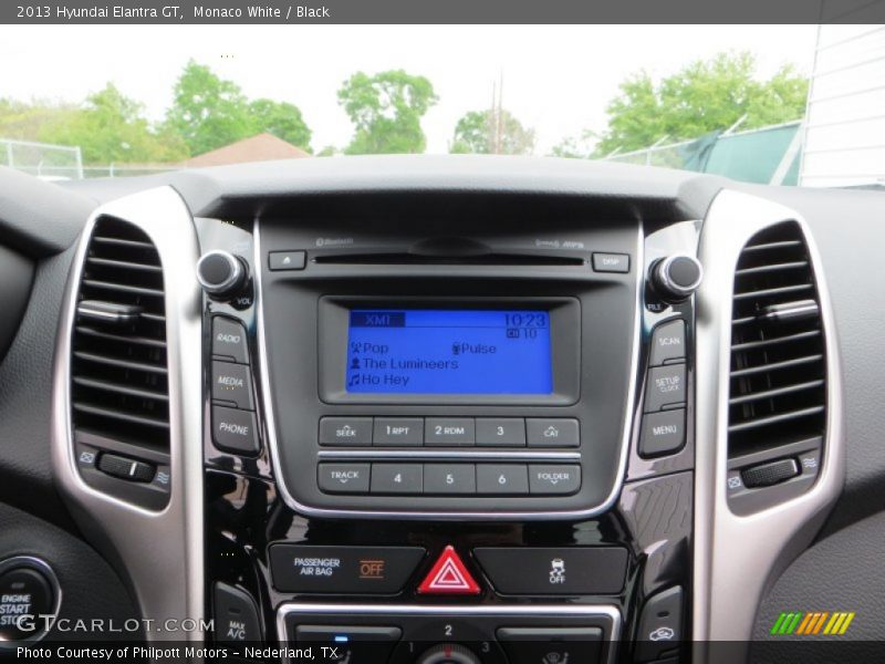 Monaco White / Black 2013 Hyundai Elantra GT