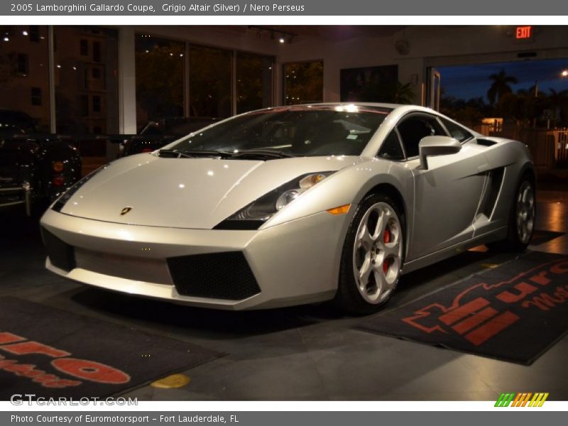 Grigio Altair (Silver) / Nero Perseus 2005 Lamborghini Gallardo Coupe