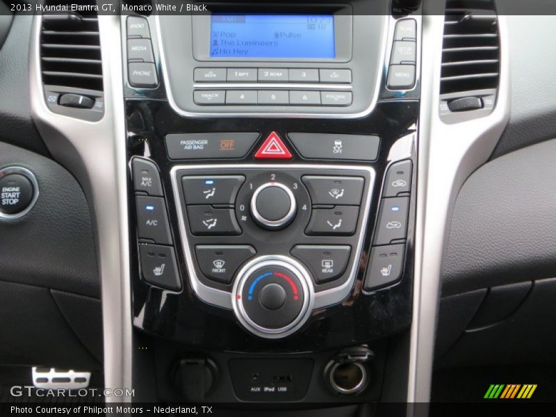 Monaco White / Black 2013 Hyundai Elantra GT