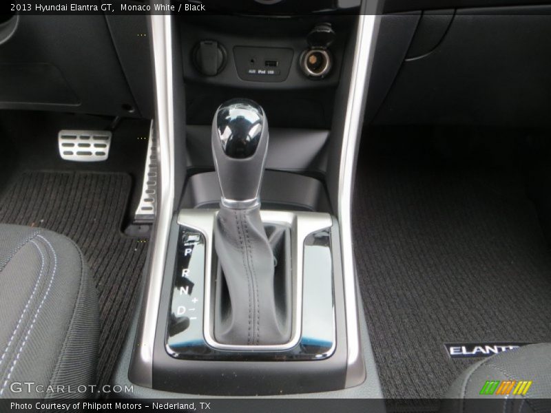 Monaco White / Black 2013 Hyundai Elantra GT