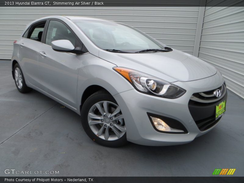 Shimmering Air Silver / Black 2013 Hyundai Elantra GT