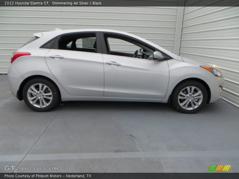 Shimmering Air Silver / Black 2013 Hyundai Elantra GT