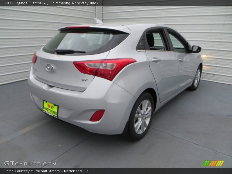 Shimmering Air Silver / Black 2013 Hyundai Elantra GT