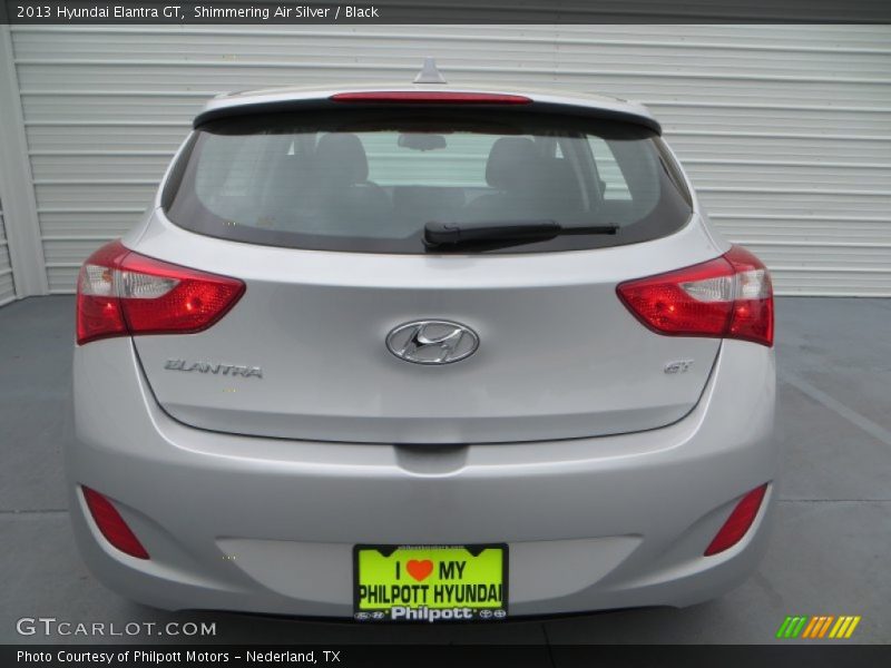 Shimmering Air Silver / Black 2013 Hyundai Elantra GT