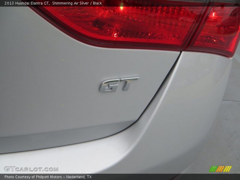 Shimmering Air Silver / Black 2013 Hyundai Elantra GT