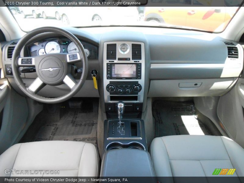 Cool Vanilla White / Dark Khaki/Light Graystone 2010 Chrysler 300 Touring