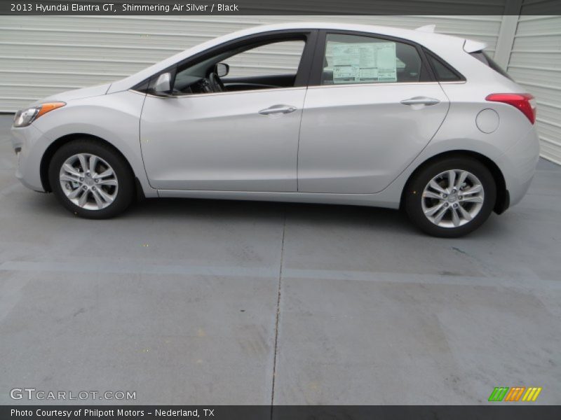 Shimmering Air Silver / Black 2013 Hyundai Elantra GT