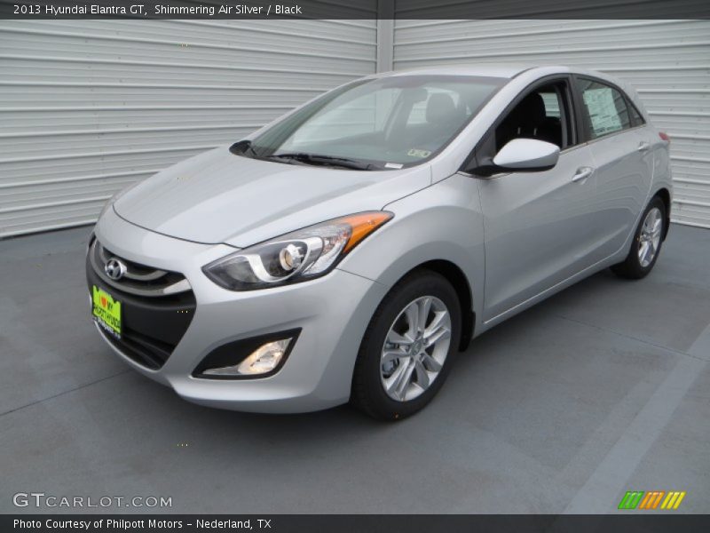 Shimmering Air Silver / Black 2013 Hyundai Elantra GT