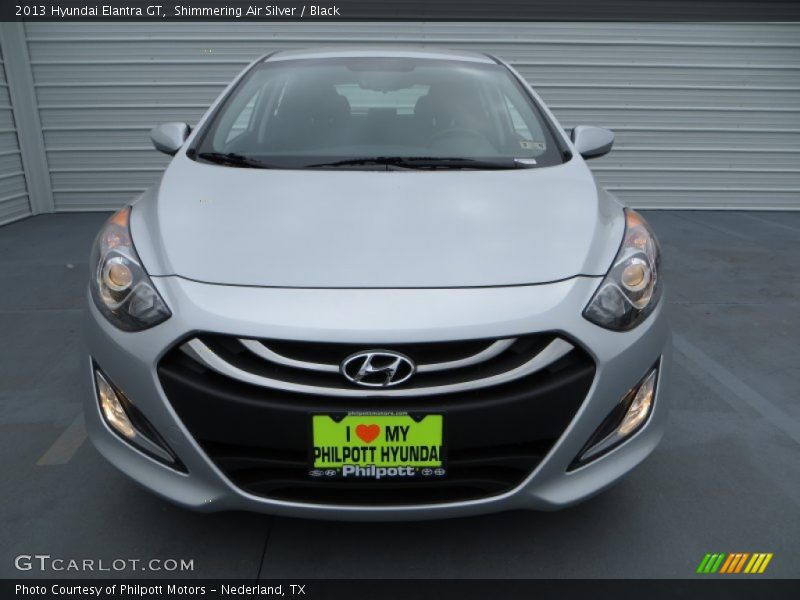 Shimmering Air Silver / Black 2013 Hyundai Elantra GT