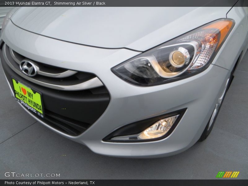 Shimmering Air Silver / Black 2013 Hyundai Elantra GT