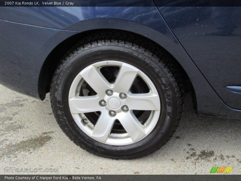 Velvet Blue / Gray 2007 Kia Rondo LX