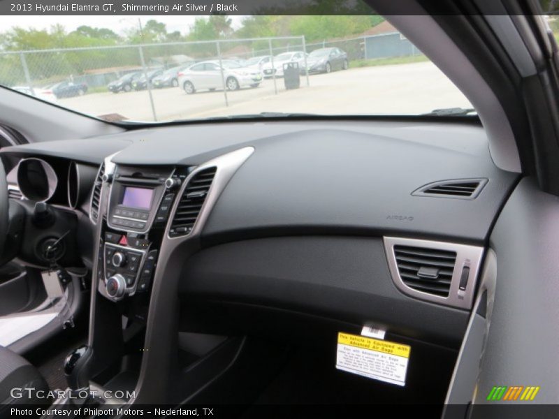 Shimmering Air Silver / Black 2013 Hyundai Elantra GT