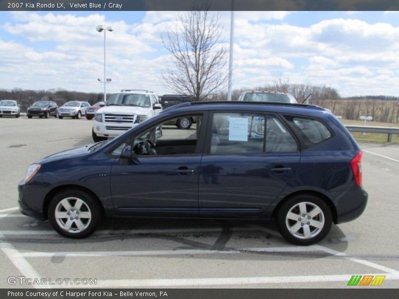 Velvet Blue / Gray 2007 Kia Rondo LX