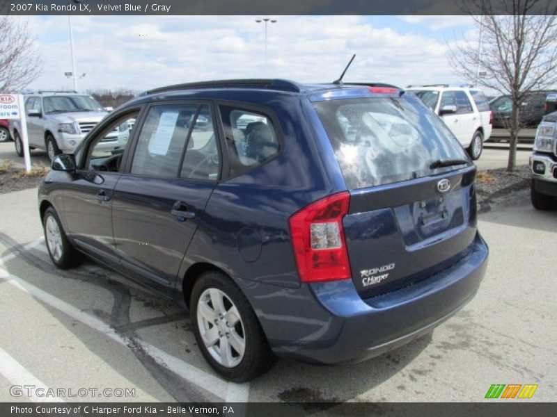 Velvet Blue / Gray 2007 Kia Rondo LX