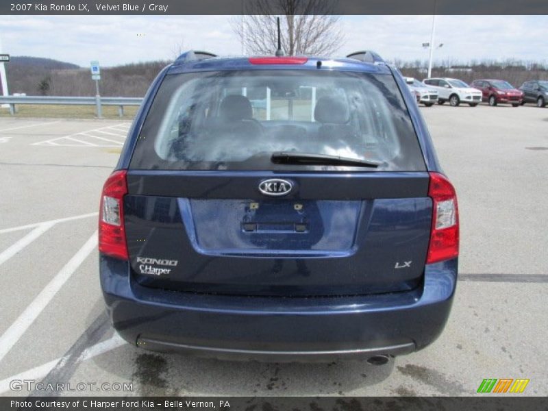 Velvet Blue / Gray 2007 Kia Rondo LX