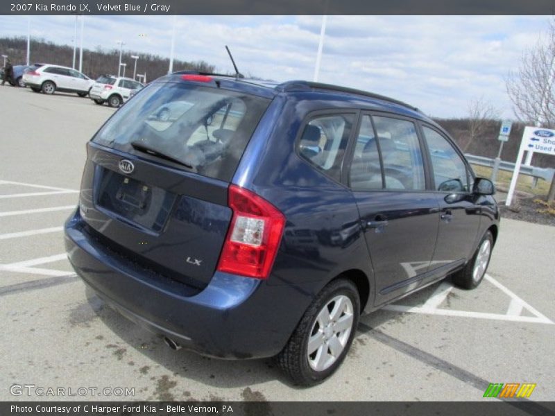 Velvet Blue / Gray 2007 Kia Rondo LX