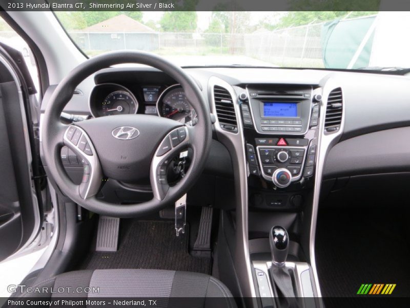 Shimmering Air Silver / Black 2013 Hyundai Elantra GT