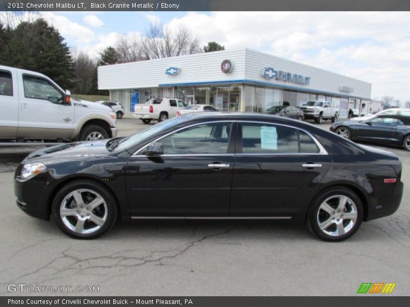 Black Granite Metallic / Ebony 2012 Chevrolet Malibu LT