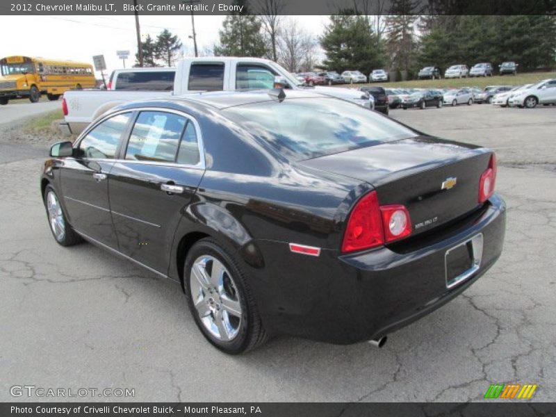 Black Granite Metallic / Ebony 2012 Chevrolet Malibu LT