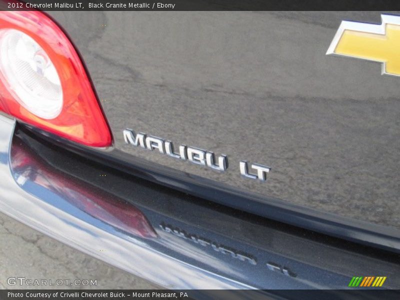 Black Granite Metallic / Ebony 2012 Chevrolet Malibu LT