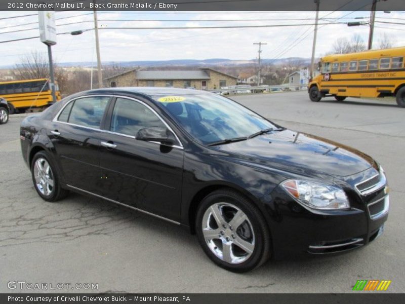 Black Granite Metallic / Ebony 2012 Chevrolet Malibu LT