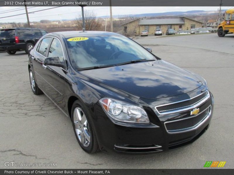 Black Granite Metallic / Ebony 2012 Chevrolet Malibu LT