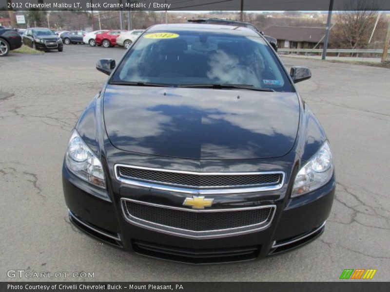 Black Granite Metallic / Ebony 2012 Chevrolet Malibu LT