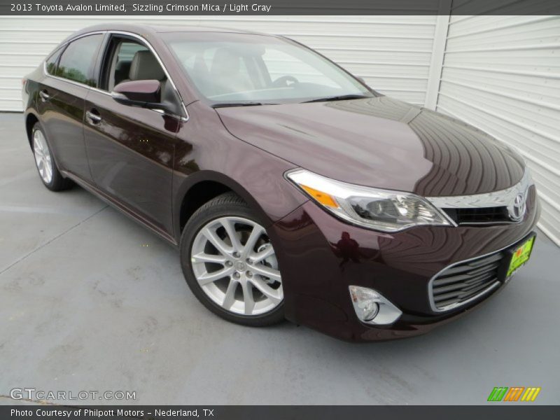 Sizzling Crimson Mica / Light Gray 2013 Toyota Avalon Limited