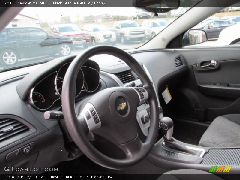 Black Granite Metallic / Ebony 2012 Chevrolet Malibu LT