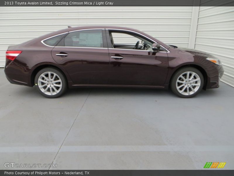 Sizzling Crimson Mica / Light Gray 2013 Toyota Avalon Limited