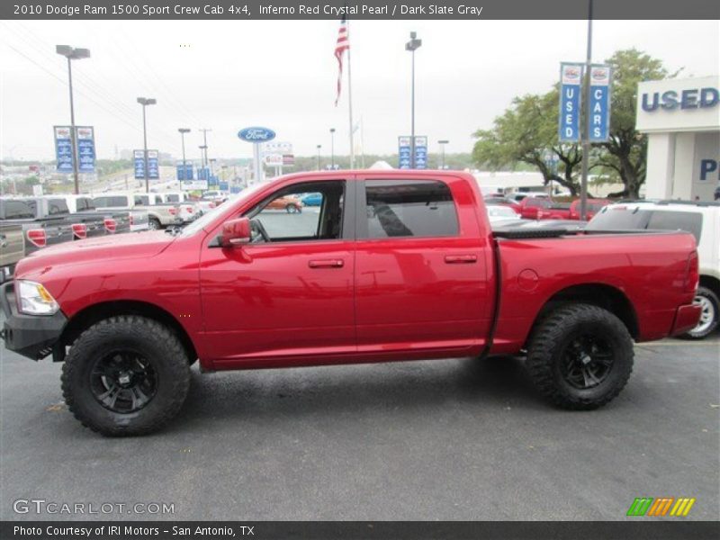 Inferno Red Crystal Pearl / Dark Slate Gray 2010 Dodge Ram 1500 Sport Crew Cab 4x4
