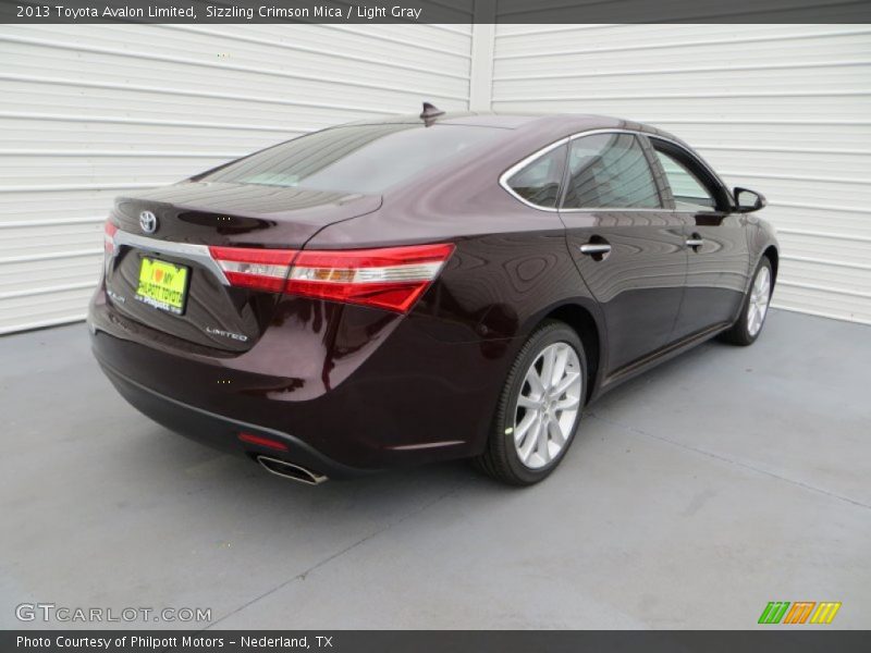 Sizzling Crimson Mica / Light Gray 2013 Toyota Avalon Limited
