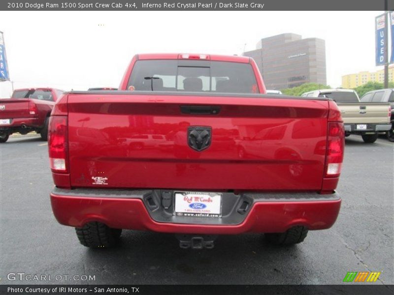 Inferno Red Crystal Pearl / Dark Slate Gray 2010 Dodge Ram 1500 Sport Crew Cab 4x4