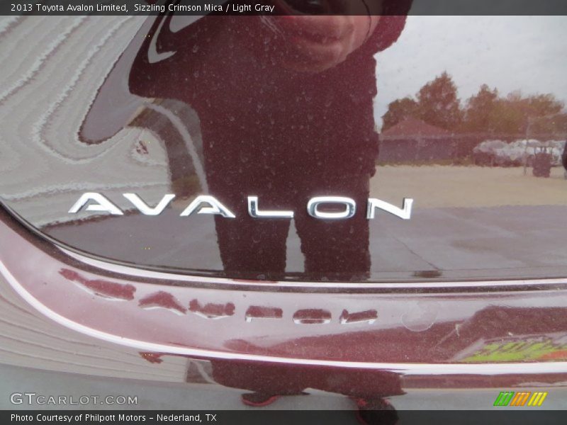 Sizzling Crimson Mica / Light Gray 2013 Toyota Avalon Limited