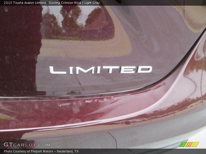 Sizzling Crimson Mica / Light Gray 2013 Toyota Avalon Limited