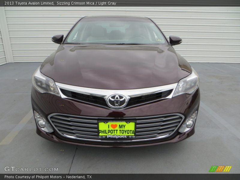 Sizzling Crimson Mica / Light Gray 2013 Toyota Avalon Limited