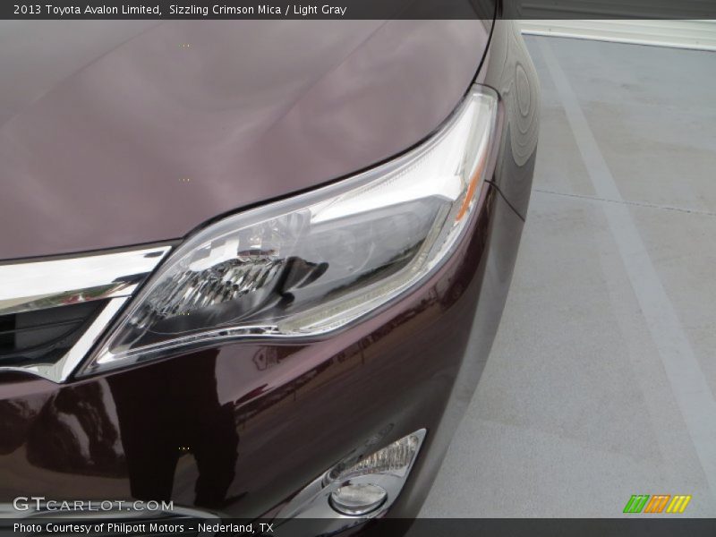 Sizzling Crimson Mica / Light Gray 2013 Toyota Avalon Limited